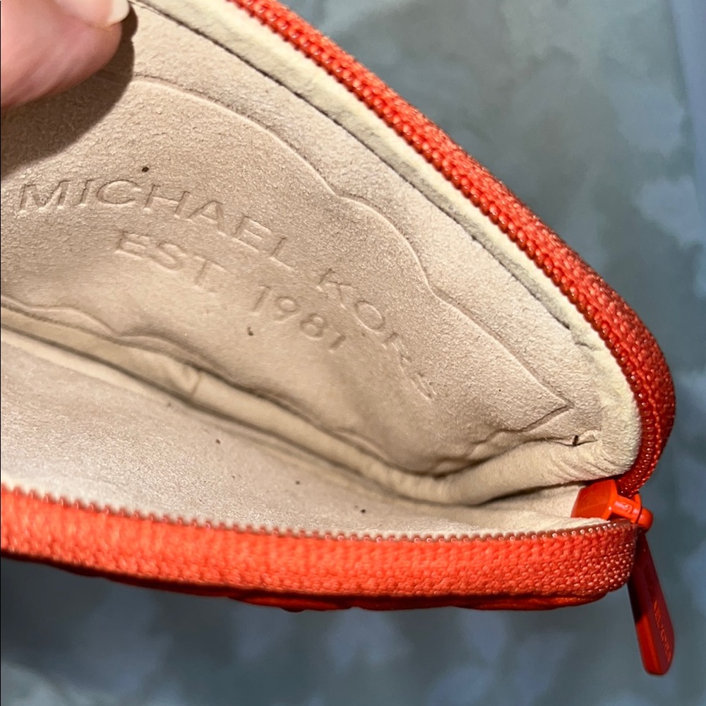 Michael Kors Orange & Green Wristlet - Picture 9 of 12